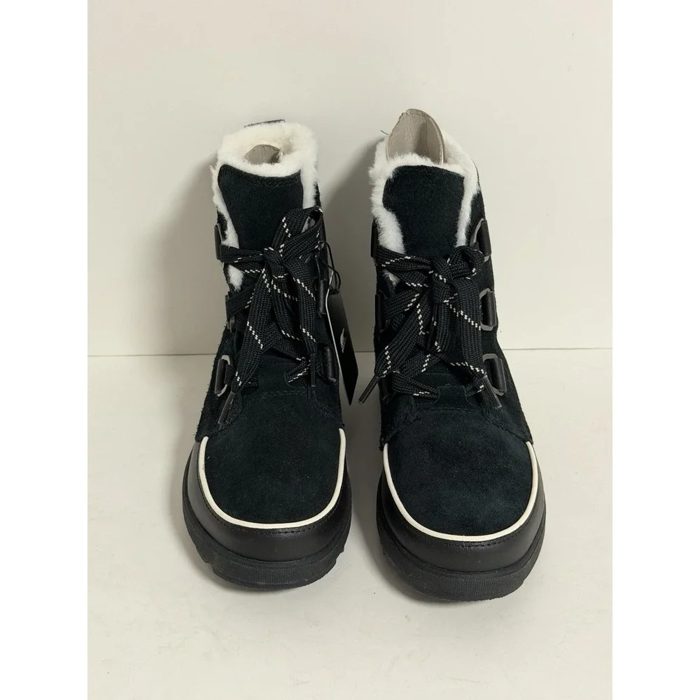 Sorel Women's Tivoli IV waterproof boots, Black Suede, Size US 8